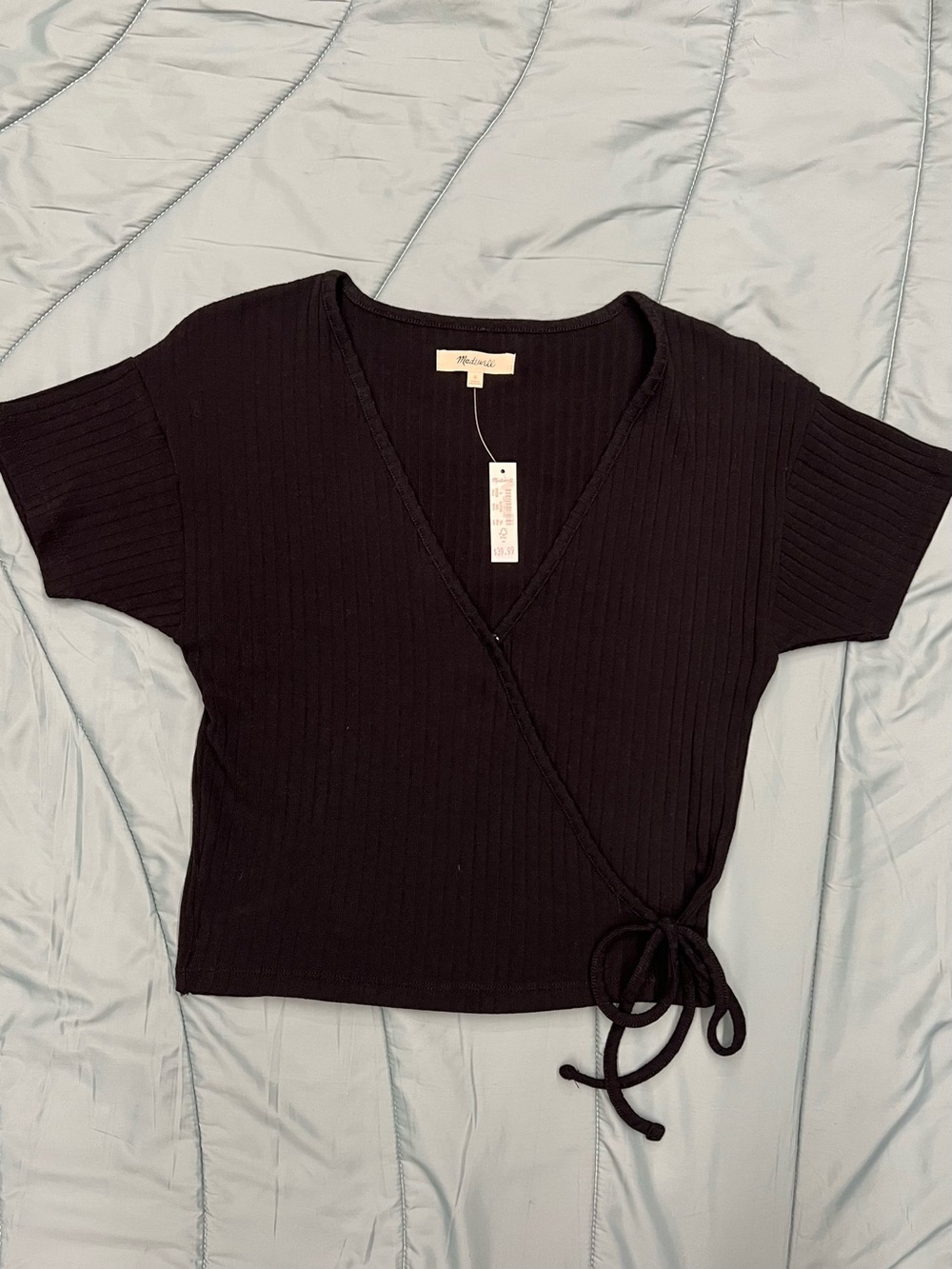 Madewell Ribbed Wrap Top